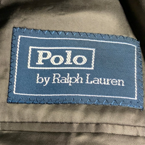 POLO by RALPH LAUREN Size 44 Regular Brown Black Glenplaid Notch Lapel Suit
