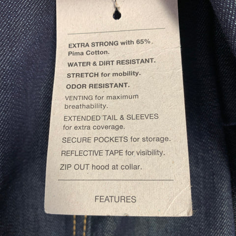 LEVI STRAUSS 2014 Size M -Commuter- Navy Contrast Stitch Cotton Blend Jacket