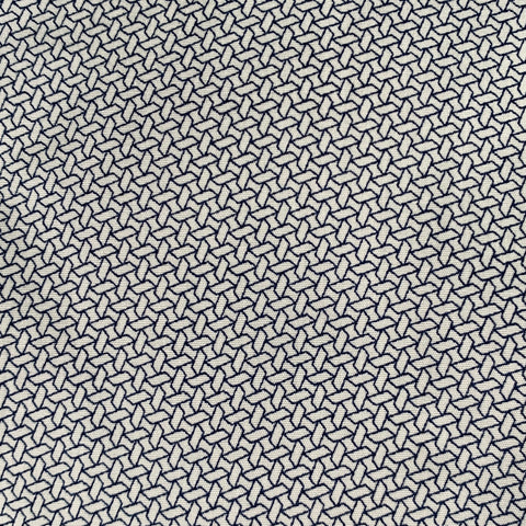 PAUL SMITH Chemise à manches longues boutonnée en coton à motifs blanc et bleu marine taille M
