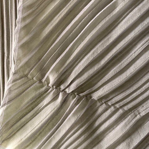 PLEATS PLEASE by ISSEY MIYAKE Grey Pleated Scarves & Shawls
