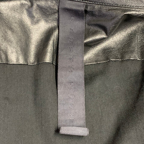 Gilet en cuir noir GARETH PUGH Taille 36 Boutons cachés
