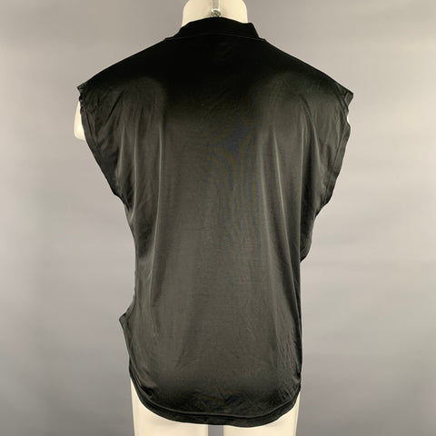 VERSACE Size M Black Print Muscle T-shirt