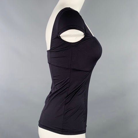 COSABELLA Size M Black Nylon Casual Top