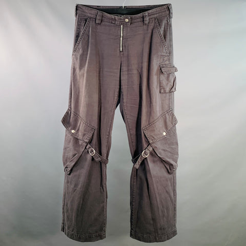 ACNE STUDIOS Size L Grey Charcoal Cotton Cargo Casual Pants
