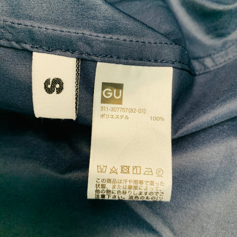 KIM JONES GU Size S Navy Polyester Drawstring Coat