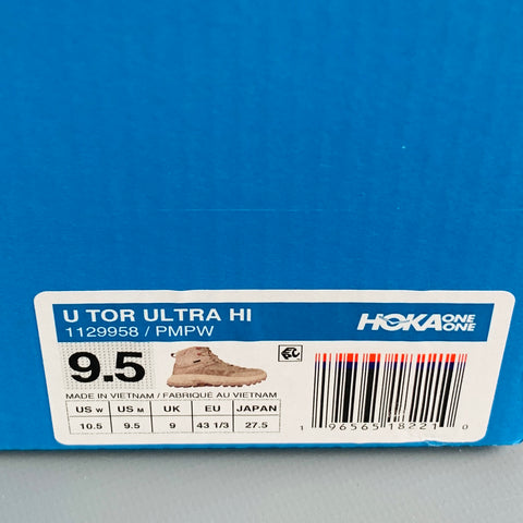 HOKA Size 9.5 Pink Leather High Top Athletic Sneakers