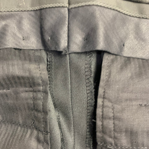 GIVENCHY Size 30 Charcoal Grey Wool Tapered Zip Fly Dress Pants