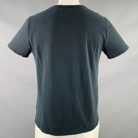 GUCCI Size XL Black Jersey Crew Neck T-shirt