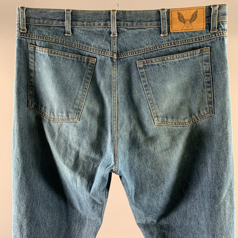ADAM KIMMEL Size 36 Blue Cotton Straight Leg Pants
