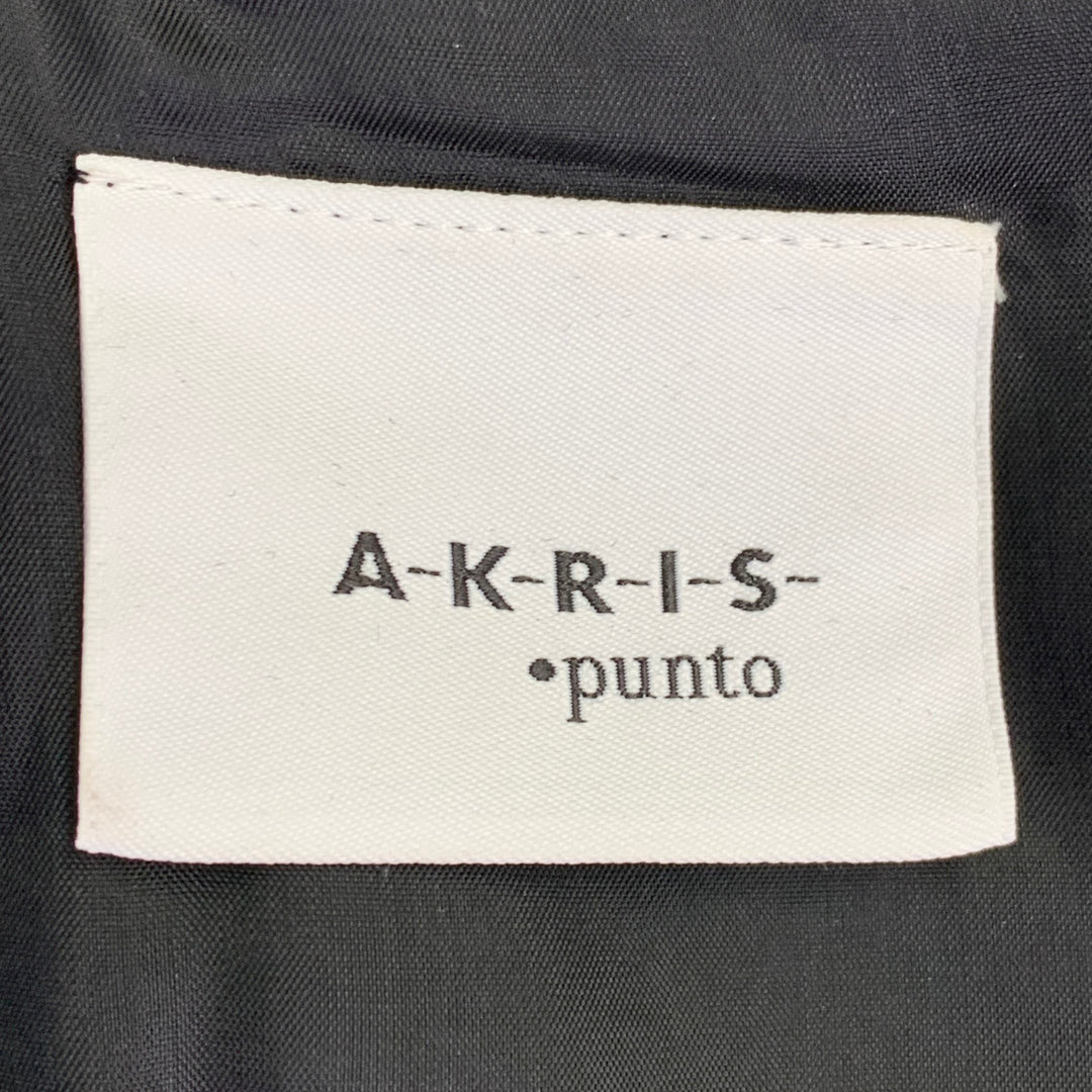 AKRIS Size 4 Black Grey Wool Blend Glenplaid Sheath Dress