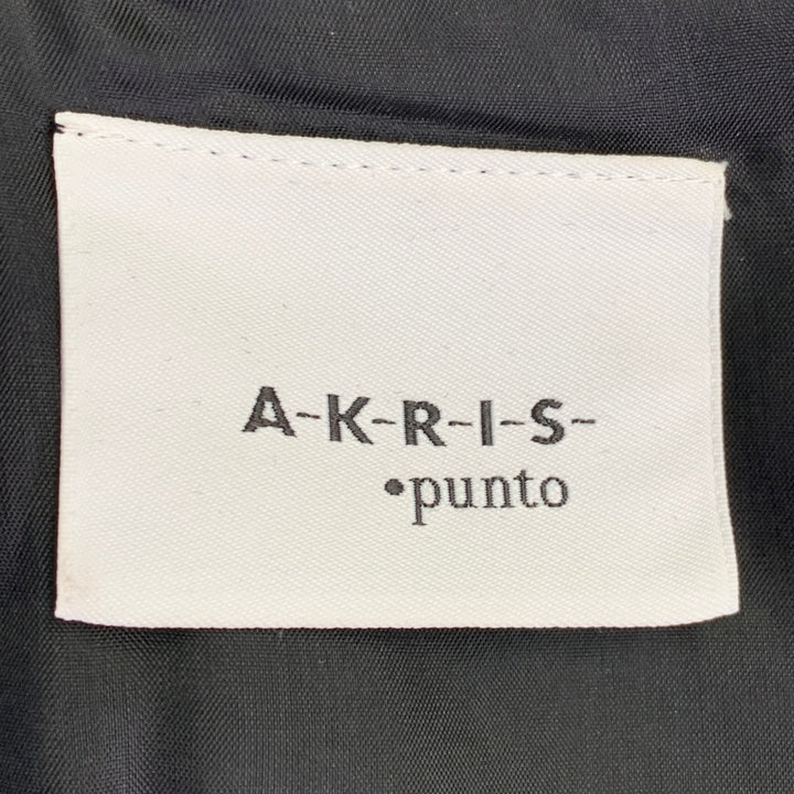 AKRIS Size 4 Black Grey Wool Blend Glenplaid Sheath Dress