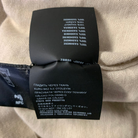 PRADA Size L Beige Knitted Cashmere Tank Top