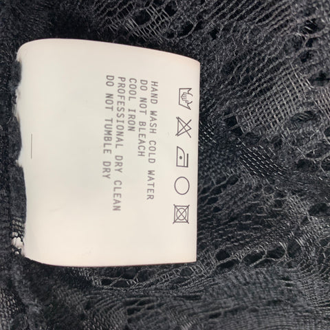 ANAIS JOURDEN Taille 2 Chemise boutonnée en dentelle en polyester noir