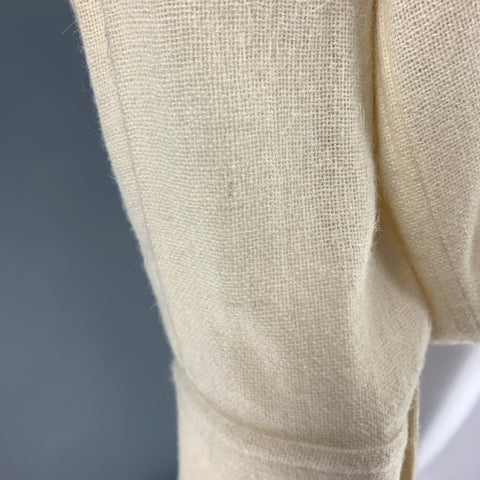 COMME des GARCONS 1980s Taille S Crème Laine Mélange Double Couche Veste