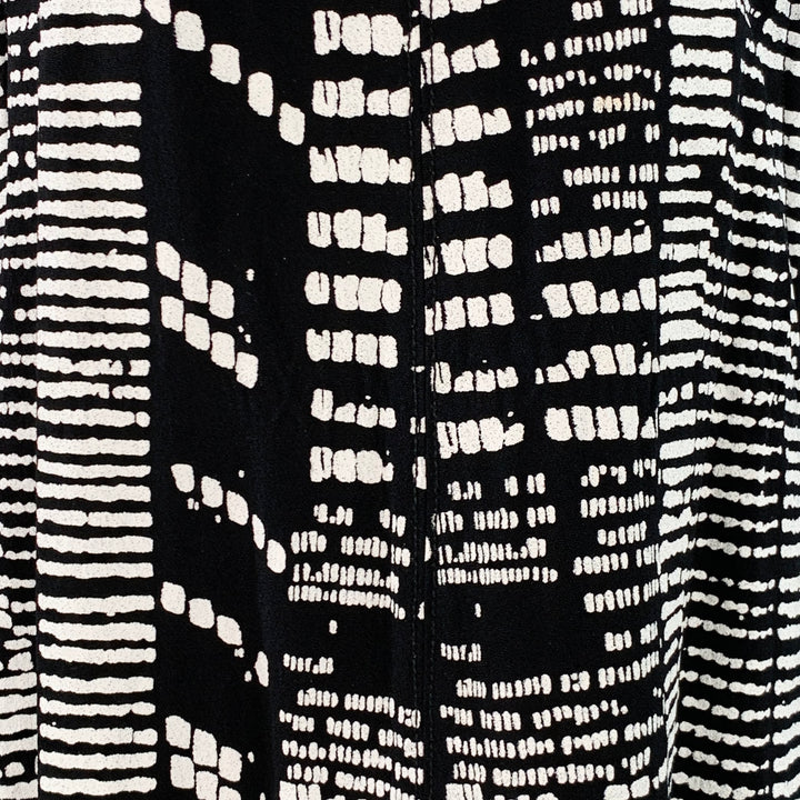 PROENZA SCHOULER Size 4 Black White Viscose Textured Sleeveless Dress