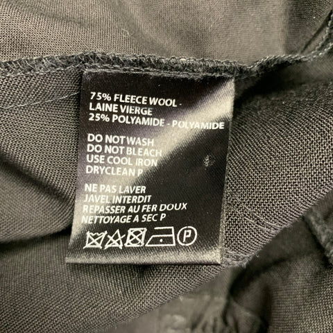 HAIDER ACKERMANN Size 34 Black Wool Polyamide Drop Crotch Dress Pants