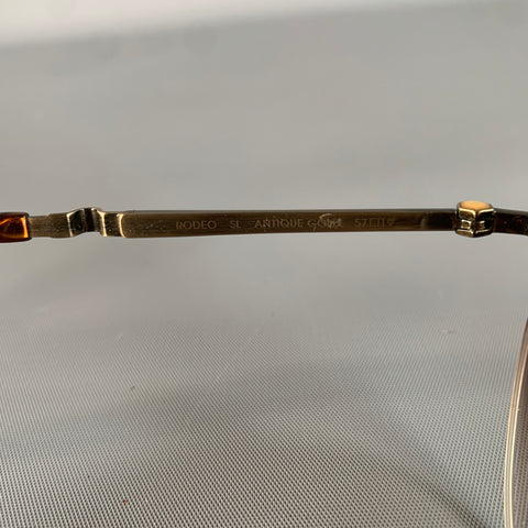 MR LEIGHT Brown Gold Sunglasses & Eyewear