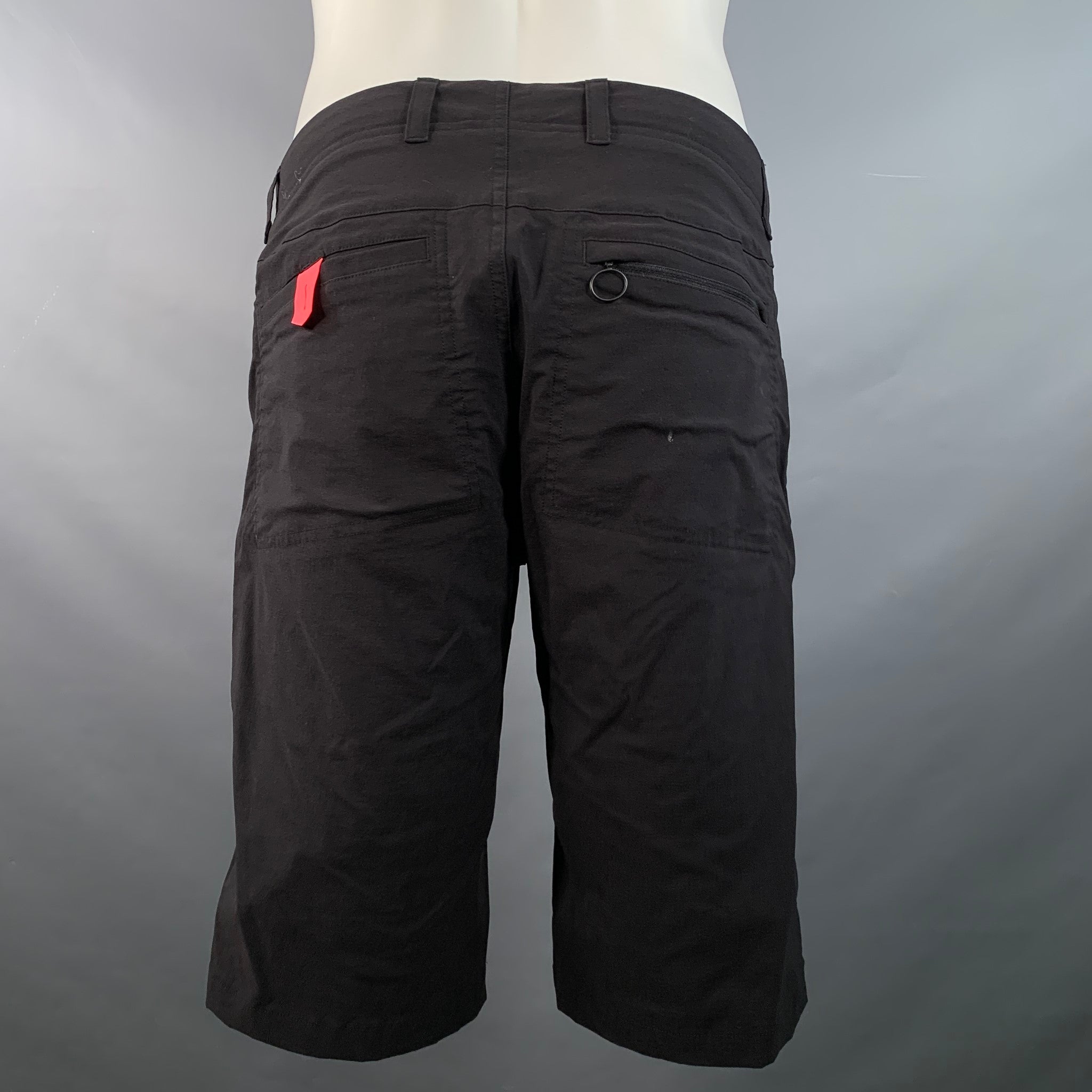 RAPHA Size 32 Randonnee Black Fuchsia Nylon Blend Shorts
