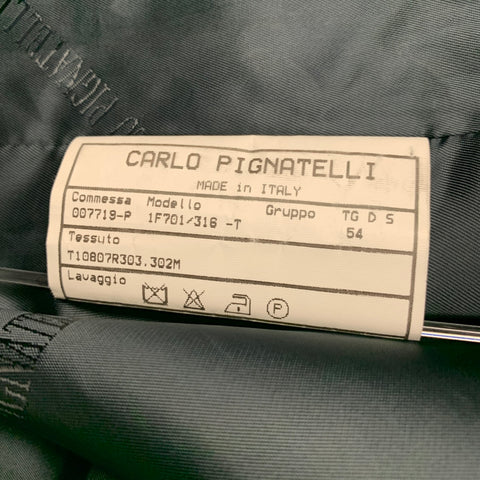 Gilet en laine et acétate brodé CARLO PIGNATELLI, taille 44, couleur marine