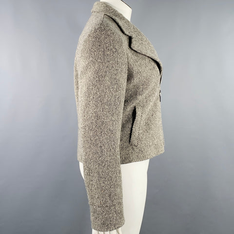 RALPH LAUREN Size L Brown Taupe Virgin Wool Blend Jacket