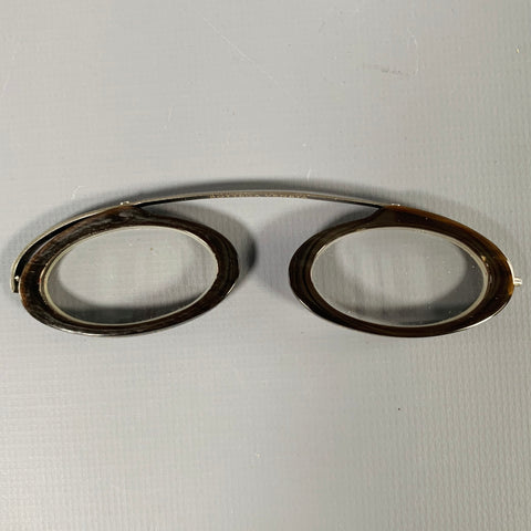 BOTTEGA VENETA Brown Horn Monocle Eyewear