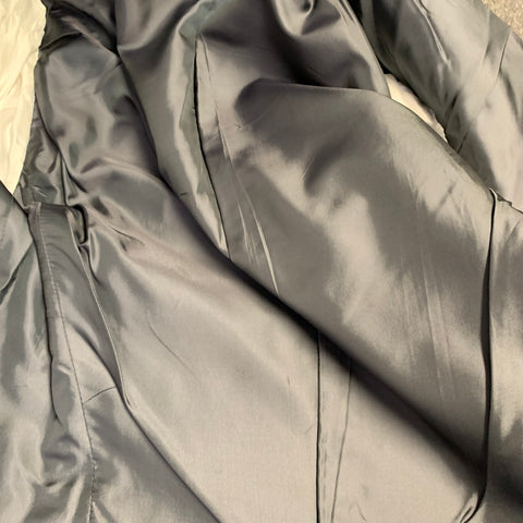 POLO BY RALPH LAUREN Size 38 Regular Grey Virgin Wool Double Breasted Peak Lapel Suit
