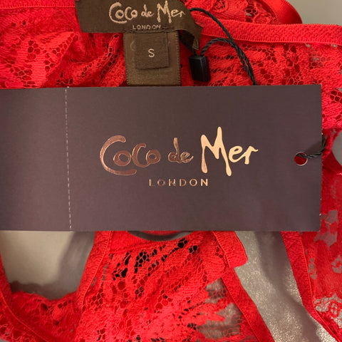COCO DE MER Taille S Sous-vêtements Rouge en Coton Mélangé