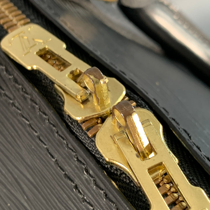 LOUIS VUITTON Keepall Black Epi Leather Duffle Bag