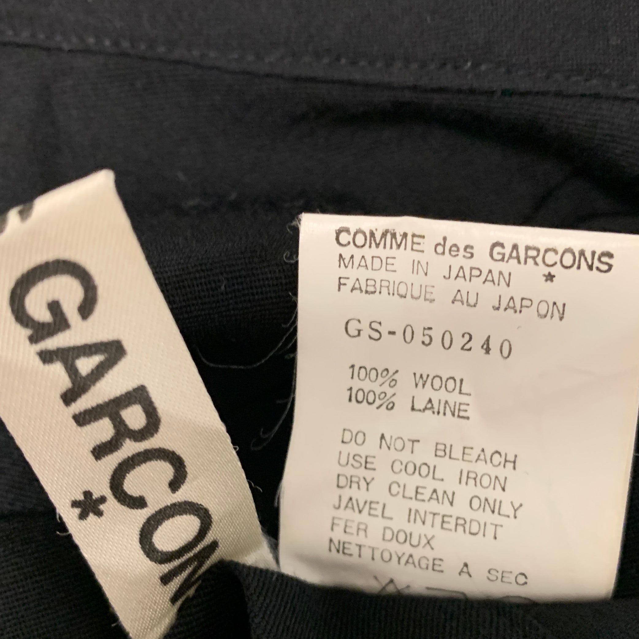 Comme des garçons meaning knee best sale