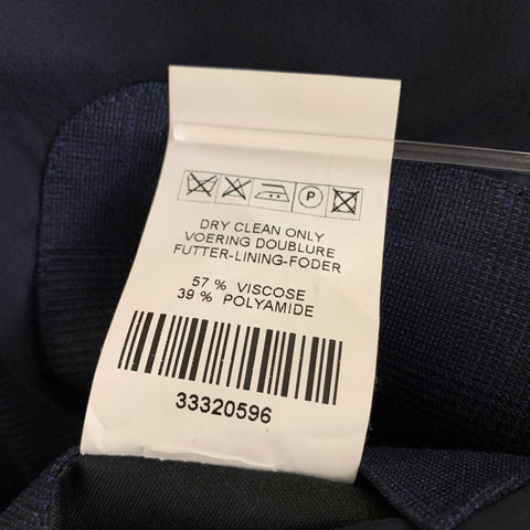 KLEIN EPSTEIN & PARKER Size XL Navy Plaid Wool Blend Jacket