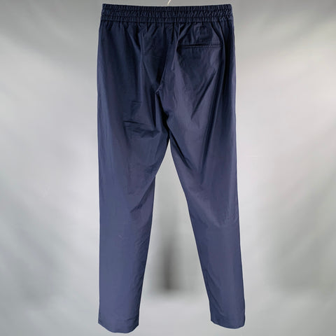 ACNE STUDIOS Size M Navy Solid Cotton Drawstring Casual Pants