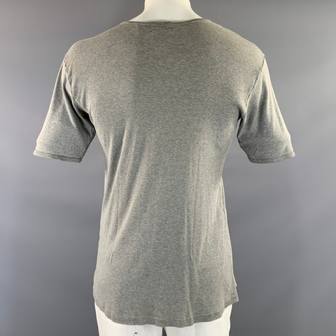 COMME des GARCONS SHIRT Size L Grey Heather Cotton Scoop Neck T Shirt