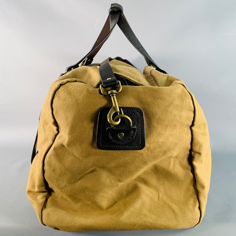 FILSON Large Rugged Tan Brown Cotton Canvas Twill Duffle Bag