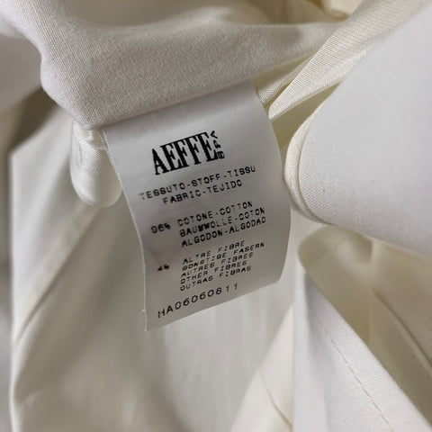 MOSCHINO Size S White Cotton Blend Jacket