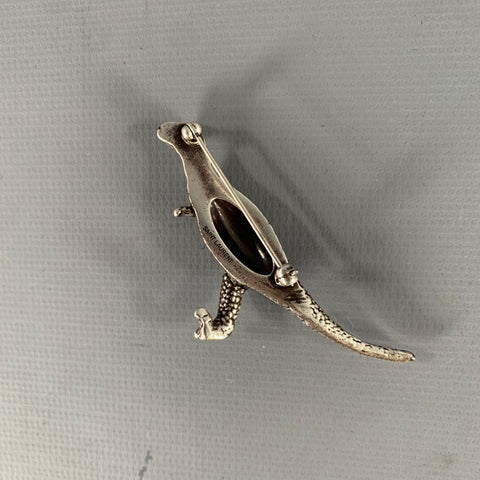 SAINT LAURENT Silver Tone Metal Brooches & Pins