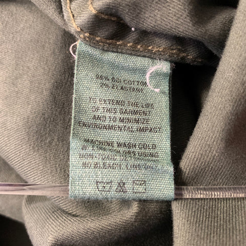 ALEX MILL Size XS Green Olive Contrast Stitch Cotton Blend Jumpsuits & Overalls