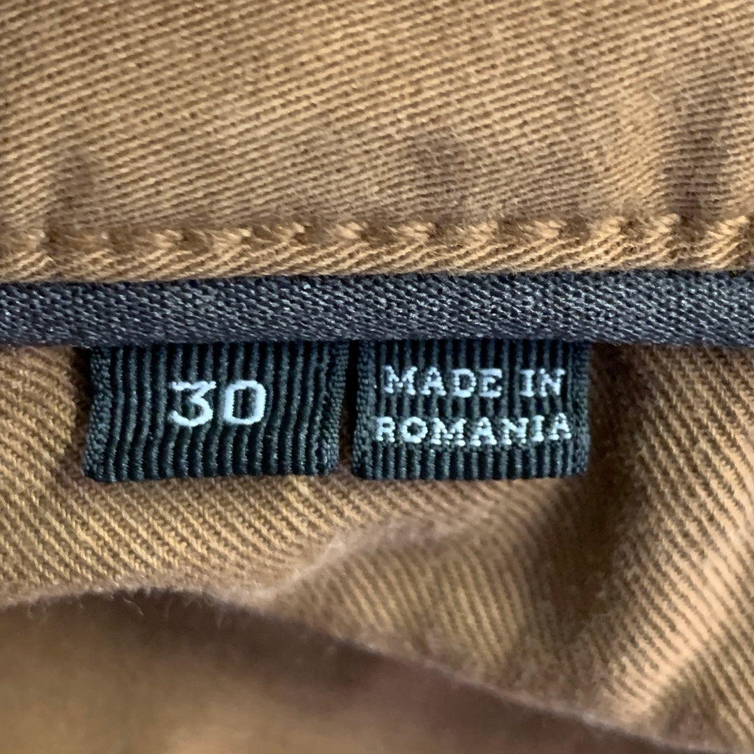 ERMENEGILDO ZEGNA Size 30 Brown Cotton Blend Jean Cut Casual Pants