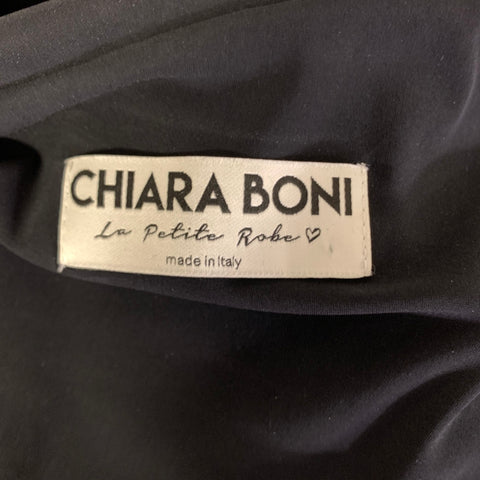 CHIARA BONI Size 4 Black Polyamide Blend Ruffle Jumpsuits