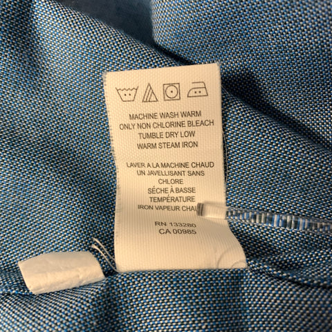 THOM BROWNE Size S Blue Cotton Button Down Long Sleeve Shirt