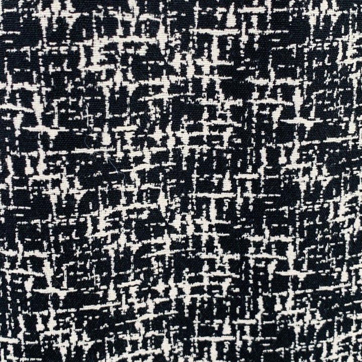 MICHAEL KORS COLLECTION Size 10 Black White Wool Tweed Shift Dress Jacket Set