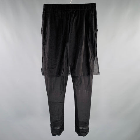 STUDIO B3 Size S Black Cotton Elastic Waistband Casual Skirt Pants