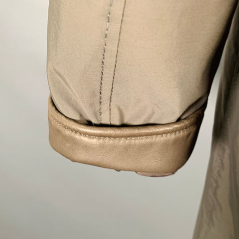 ARMANI COLLEZIONI Size 44 Grey Polyamide Cotton Coat