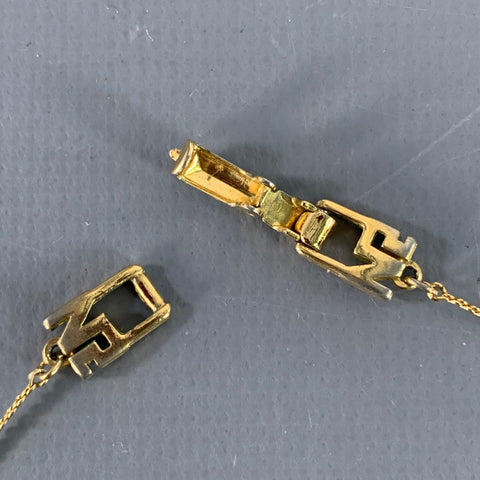 Collier Pendentif Monogramme Cœur en Métal Doré NINA RICCI