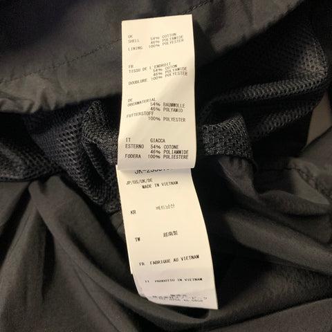 SNOW PEAK Size L Black Cotton & Nylon Anorak Pullover