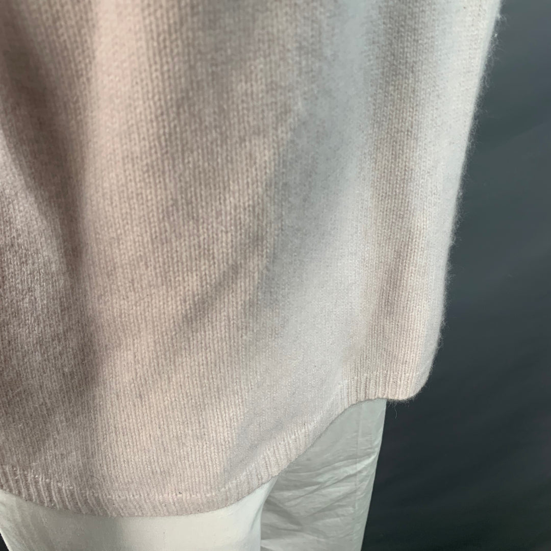 VINCE Size L Grey Light Knit Cashmere Crew Neck Pullover