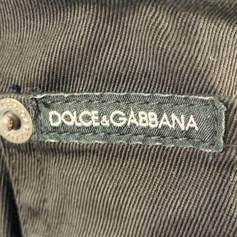 DOLCE & GABBANA Size 36 Black Cotton Blend Jean Cut Casual Pants