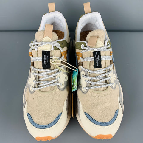 FLOWER MOUNTAIN Size 10 Multi Color Mixed Patterns Suede Sneakers