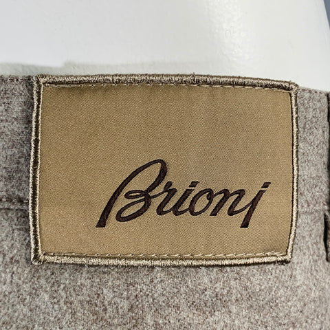 BRIONI Size 36 Taupe Wool Jean Cut Dress Pants