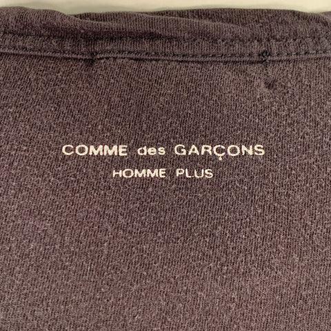 COMME des GARCONS HOMME PLUS Size L Black Jersey Crew Neck T-shirt