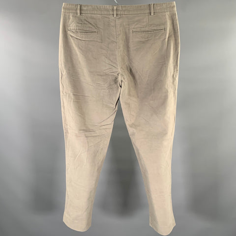 MAISON MARGIELA Size 34 Grey Cotton Straight Casual Pants